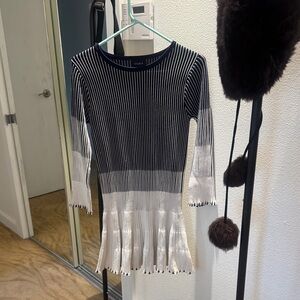 Storia Navy and White Striped dress